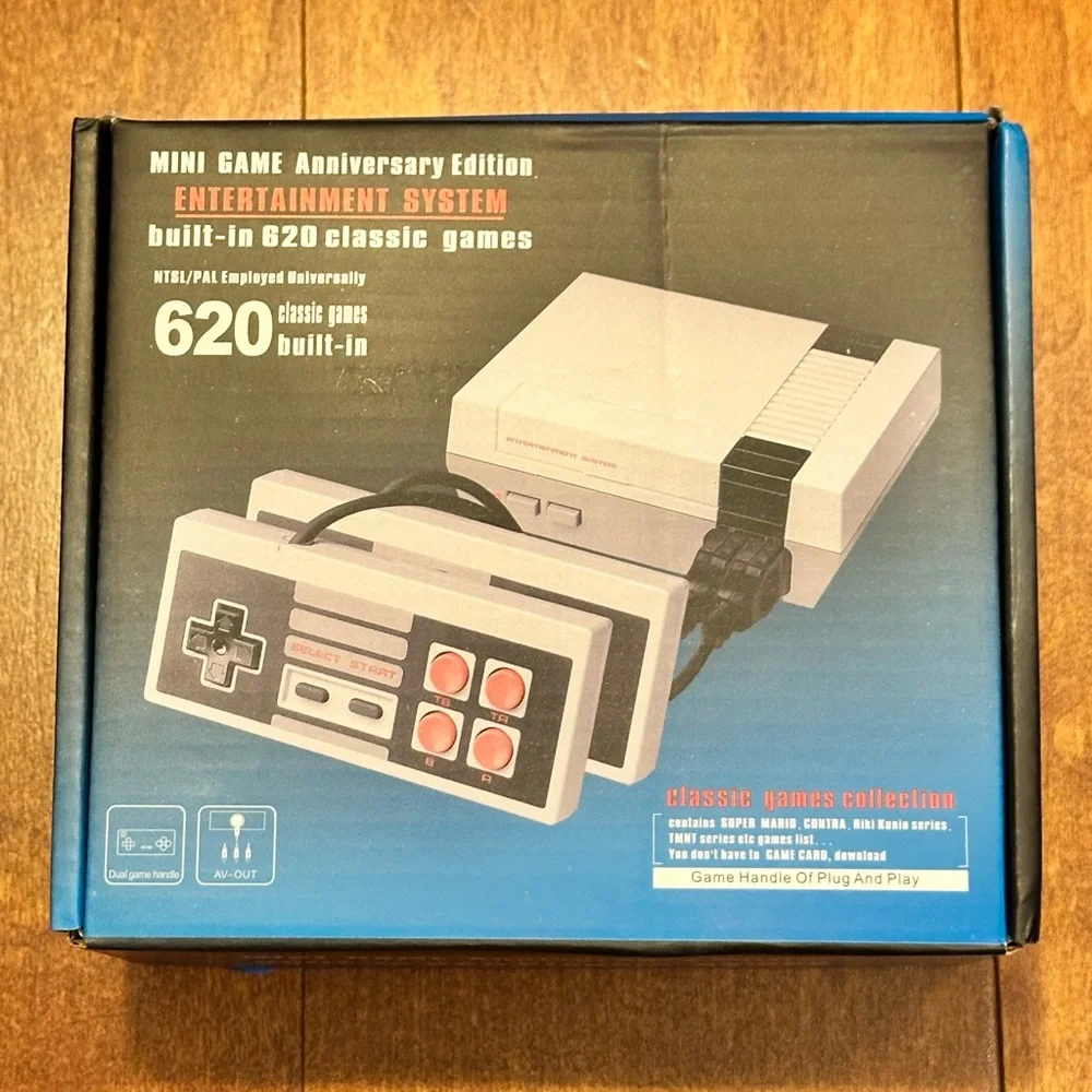 Retro Mini Anniversary Edition Game System Console W/ 620 Classic Games Built-in